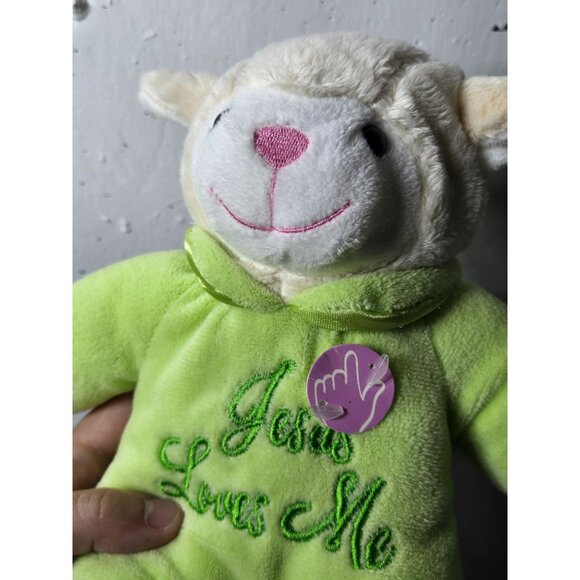 2016 Dandee Jesus Loves Me Singing Lamb Plush Stuffed Animal Toy Plushie WORKS - Picture 6 of 10